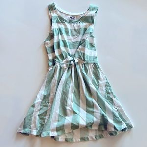 H&M mint green striped sundress. 3/4t.